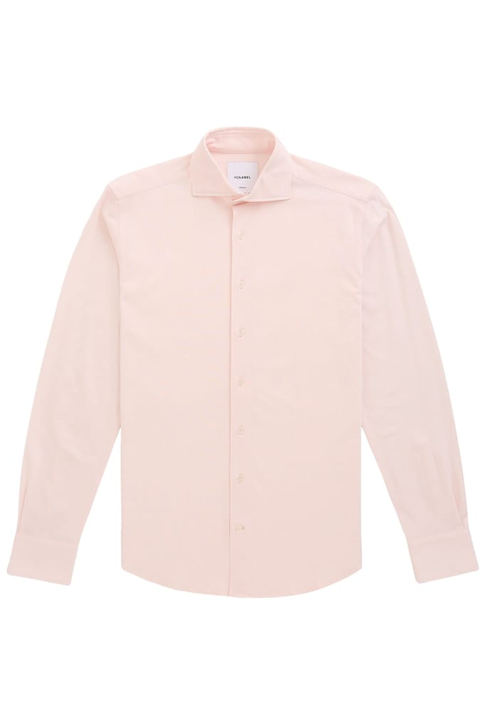 No Label Specialist Knitted Cotton Light Pink Größe: S | Business hemden Outlet | Herren | Rosa
