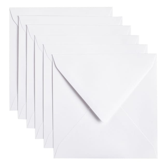 Papicolor Original Envelop Recycled Wit  6 stuks 140 x 140 mm