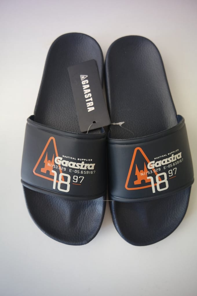Gaastra badslippers navy/orange - Maat 41-42
