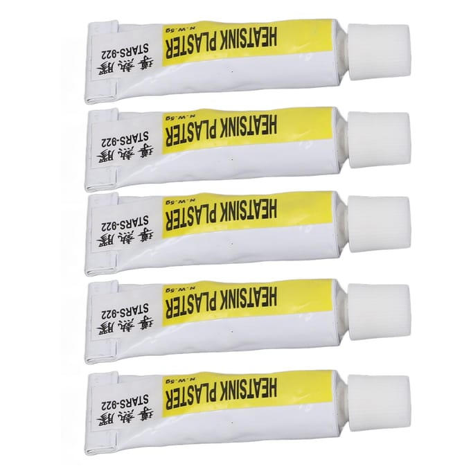 5 STUKS CPU Thermische Pasta 300 graden Celsius Hittebestendig Geïsoleerd Thermisch Siliconenvet voor 3D-printer yellow