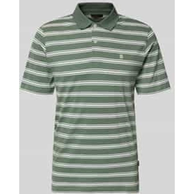 regular fit poloshirt met logo-stitching model 'Adam'