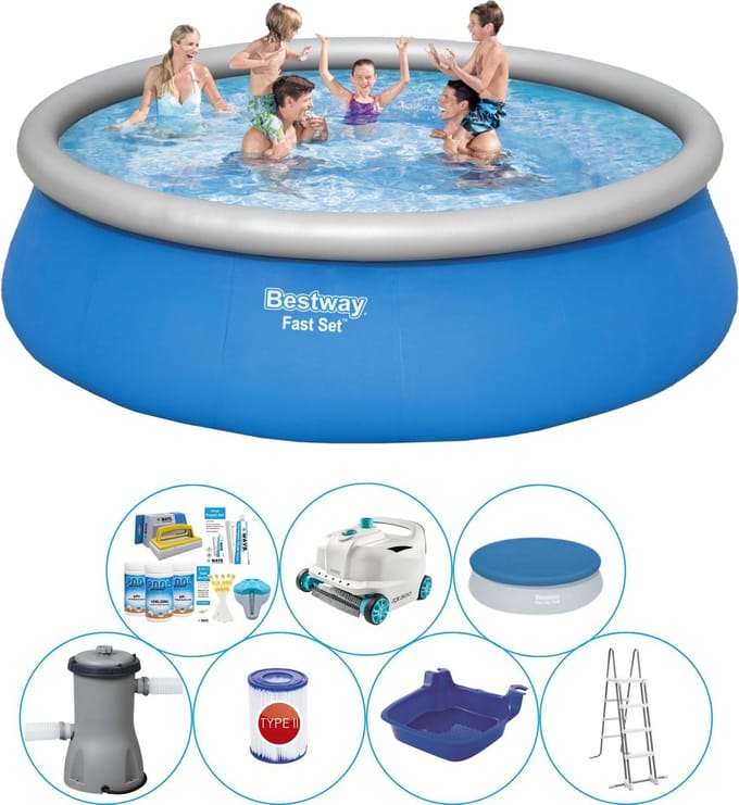 Fast Set Rond 457x122 cm - Zwembad Bundel