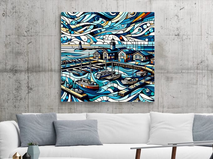 Kunstprint | Wanddecoratie | Dibond | 100 × 100 cm