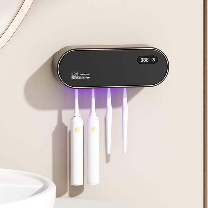 Dailygoods - UV Tandenborstelhouder met Droog- en Timerfunctie