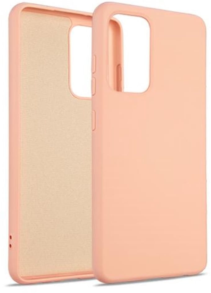 Beline - Silicone Hoes - iPhone 12 - Roze-Gouden kleur