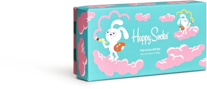 Happy Socks - 3-Pack Kids Over The Rainbow Socks Gift Set - Kinderen - Autres