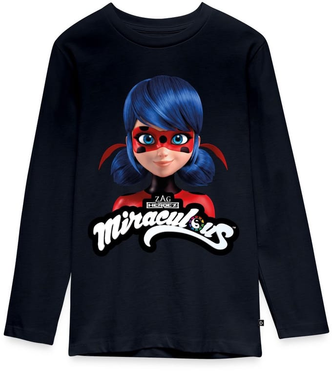 Miraculous Ladybug Met Logo Premium T-Shirt Tiener Lang