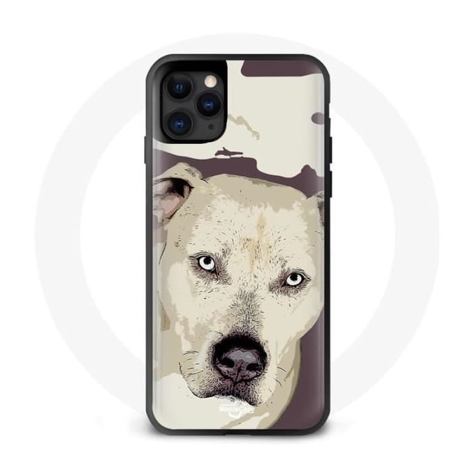 Coque Iphone 12 Pitbull Blanc