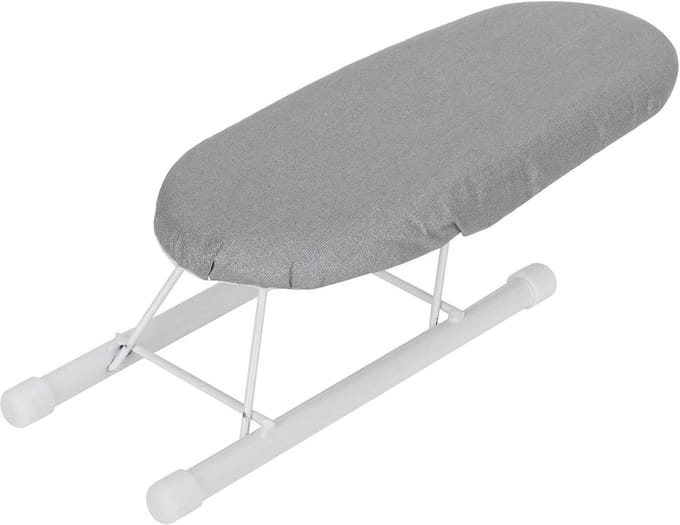 Cover Boards Medium Planche A Repasser Table - Foldable Mini Ironing Board - Sleeve Cuffs Collars Ironing Table voor Thuis en Reizen - Anti-scalding Silver Cloth