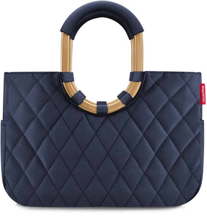 reisenthel loopshopper M Shopper - 12L - frame rhombus midnight gold Blauw