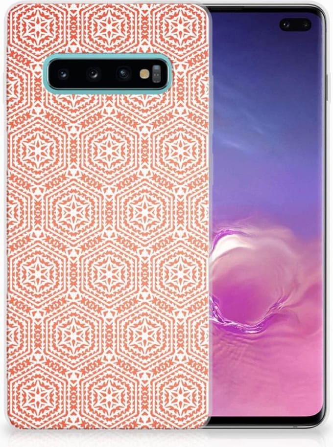 Samsung Galaxy S10 Plus TPU bumper Pattern Orange