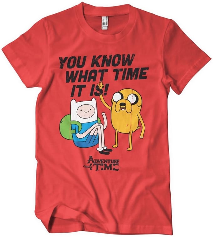 It'S Adventure Time -T-shirt Rood