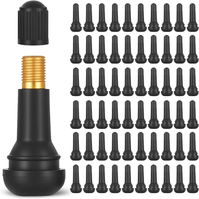 Solidchoice - 60 Stuks Rubber Ventiel Inserts voor Auto en Fietsen