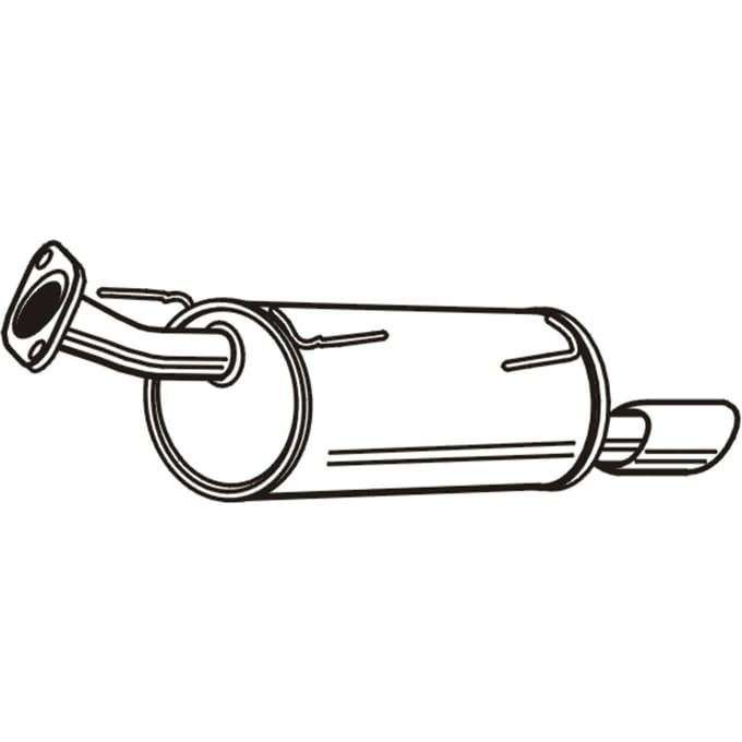 Geluiddemper achter WALKER 24178