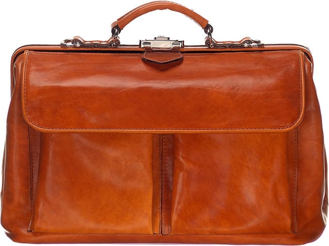 Leren Dokterstas - The Doctor - Cognac