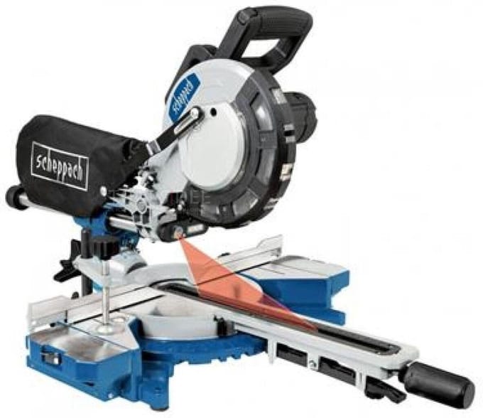 Scheppach HM216 Radiaalzaag, Afkortzaag, Trekzaag - 2000 Watt - 216 mm. - 5901215903