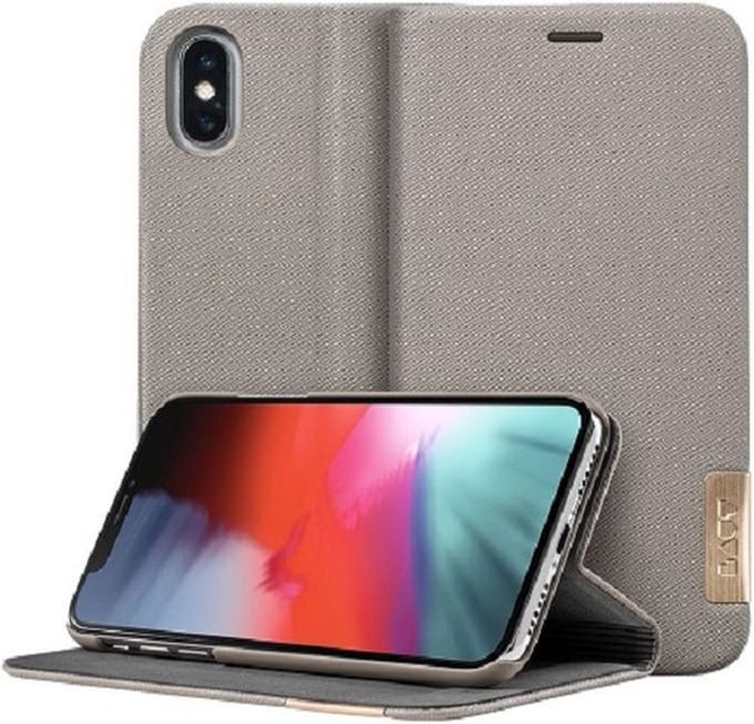 LAUT Prestige Folio iPhone Xs Taupe