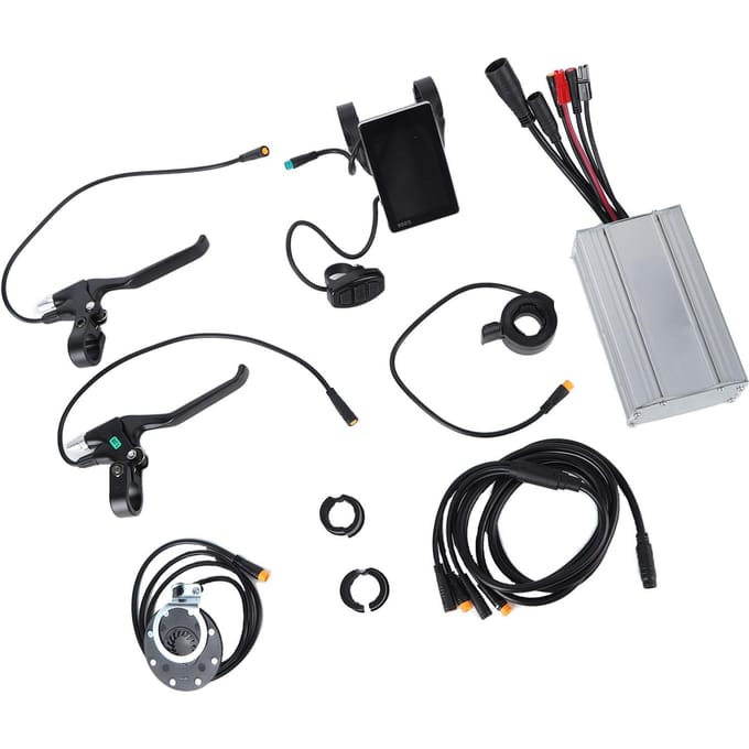 30A Elektrische Fiets Controller Kit Waterdicht Fiets LCD Display Duimgas Krachtondersteuning Sensor voor 1000W Motor gray