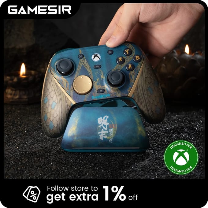 GameSir G7 Pro Wuchang draadloze Xbox-controller met slimme oplaaddock, TMR-joystick, Hall-effect trigger, verwisselbare frontplaat