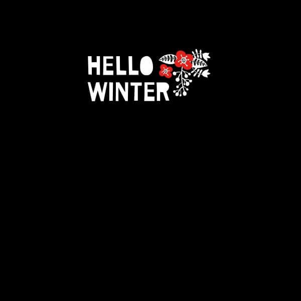 Hello Winter Women's T-Shirt - Black - 3XL