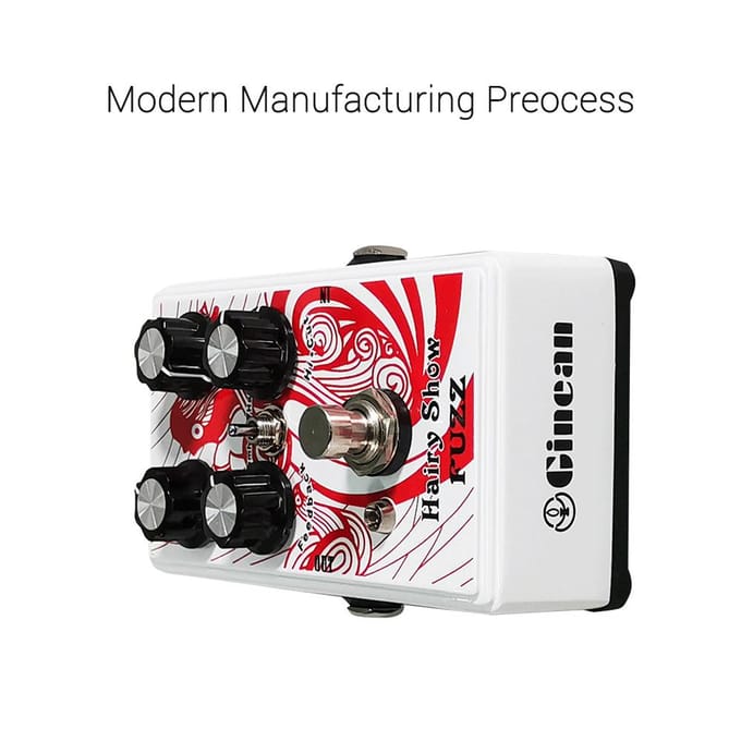 FUZZ Gitaareffectpedaal voor Elektrische Gitaar Bas Snaarinstrument wit