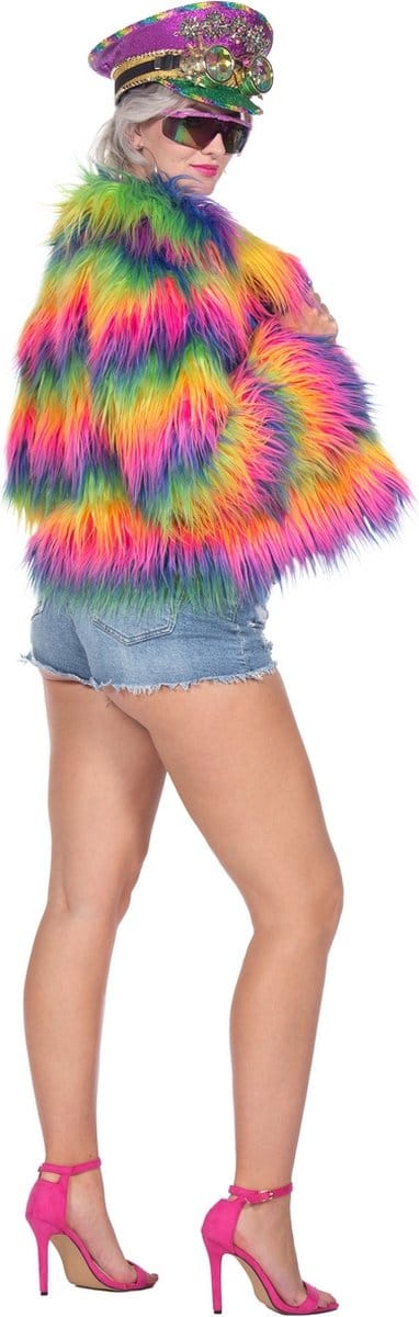 Regenboog Trots Nepbontjas Vrouw