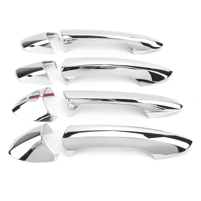 4 STUKS Buitendeurklinkafdekking Verchroomd Vervanging voor C-Klasse W204 20082013 white