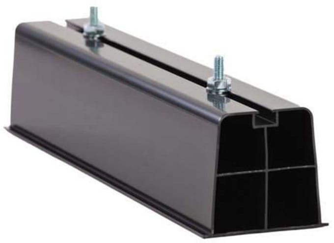 Castel Engineering opstelbalken EX.A38-10000 PVC 100x100mm L=1000mm zwart (2 stuks)