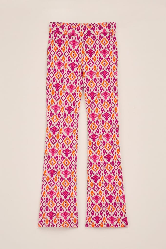 WE Fashion Girls' flared leggings with pattern