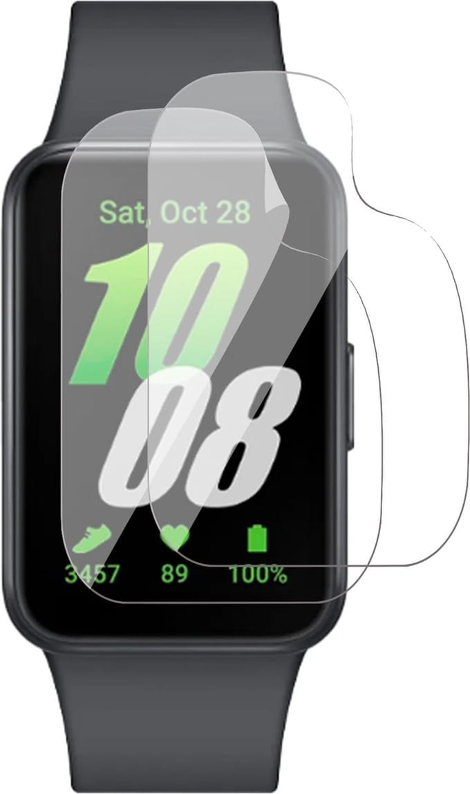 Screenprotector geschikt voor Samsung Galaxy Watch Fit 3 - 2x FlexGuard Screen Protector