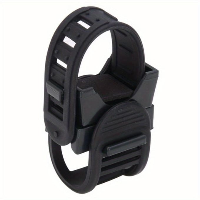 Adjustable Flashlight Holder for Bicycles, Designed for Handlebar Lighting, Perfect for Cycling Additions zwart