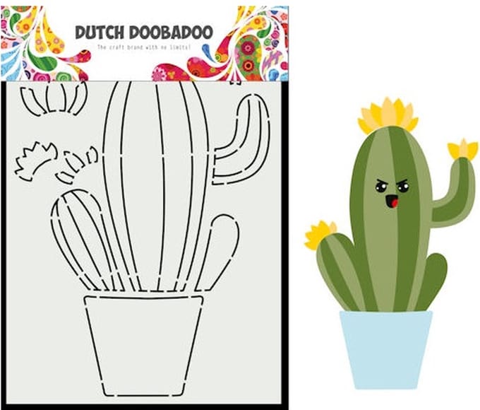 DDBD Card Art Built up Cactus 2