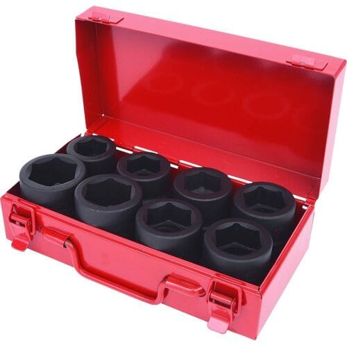 KS Tools - Zestaw Nasadek - 8 Sztuk - 27-38 mm - Chroom-Molybdeenstaal
