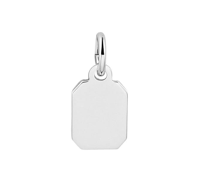 zilver gerhodineerd graveerhanger 1333345