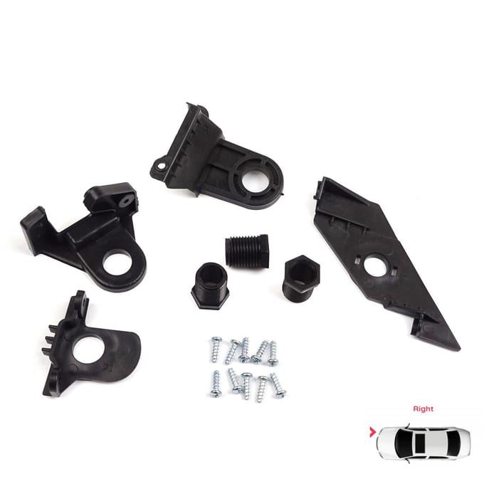 BHL504 Support de Phare Fixation Patte de Réparation Set Côté Droit pour VW Passat 3C B7 362 365 2011-2014 3AA998226