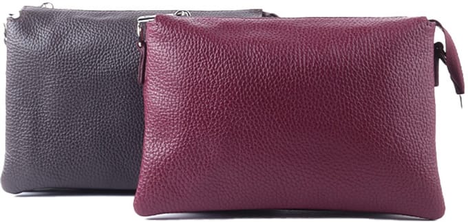 Giuliano lederen schoudertas Aveliney - Made in Italy - Bordeaux