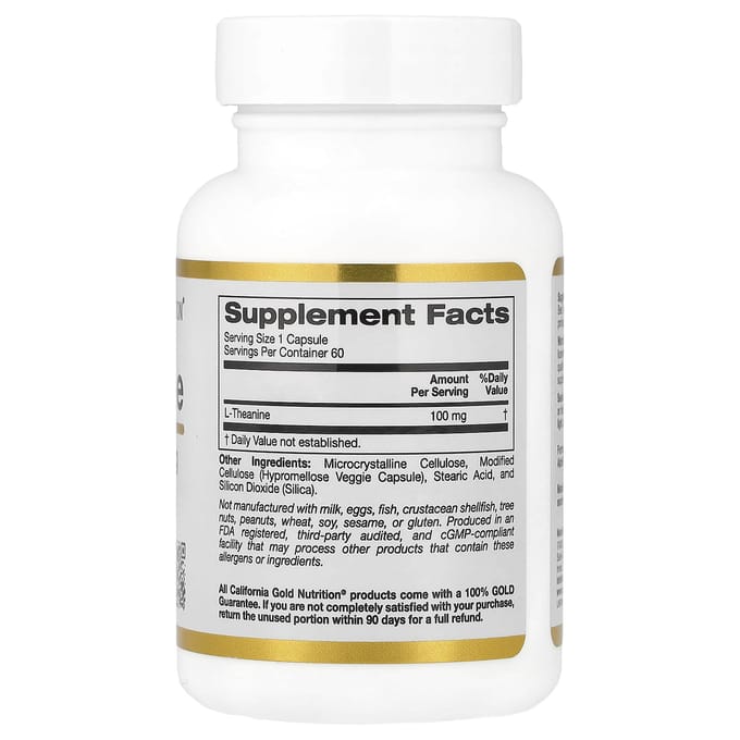 L-Theanine met Alphawave®, 100 mg, 60 vegetarische capsules