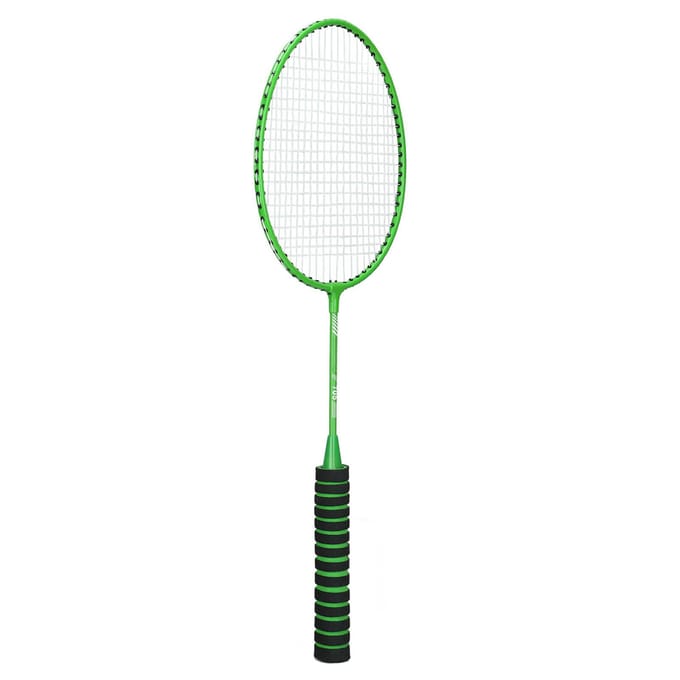 Badminton Racket Set Gesplitst Type Zacht Nylon Handvat Schokbestendig IJzerlegering Dubbel Badminton Racket white