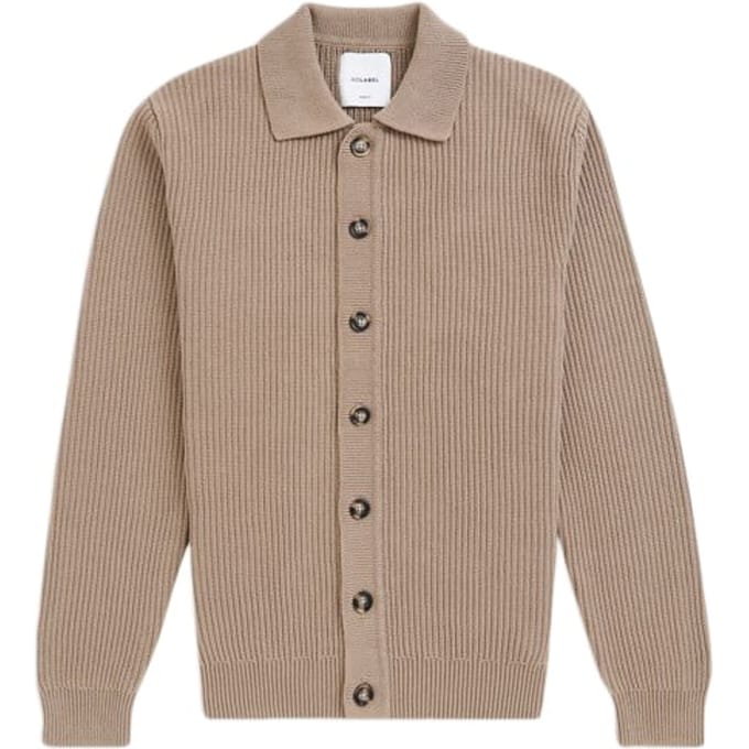 No Label Burnley Heavyweight Cotton Brown Größe: L | Cardigans Outlet | Herren | Braun