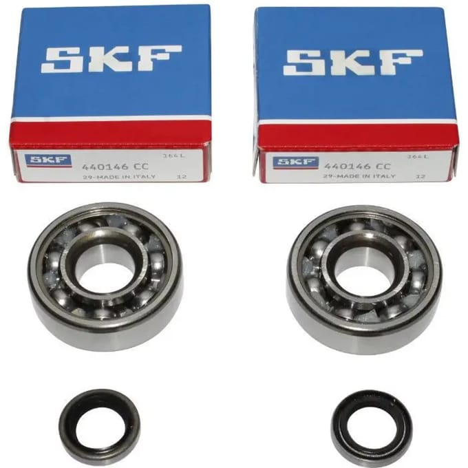 lagerset 6302 en krukaskeerring voor bromfiets mbk av7 av10 16x42x13