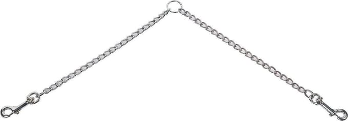 Flamingo Hondenlijn Koppelketting - 60 cm - Zilver