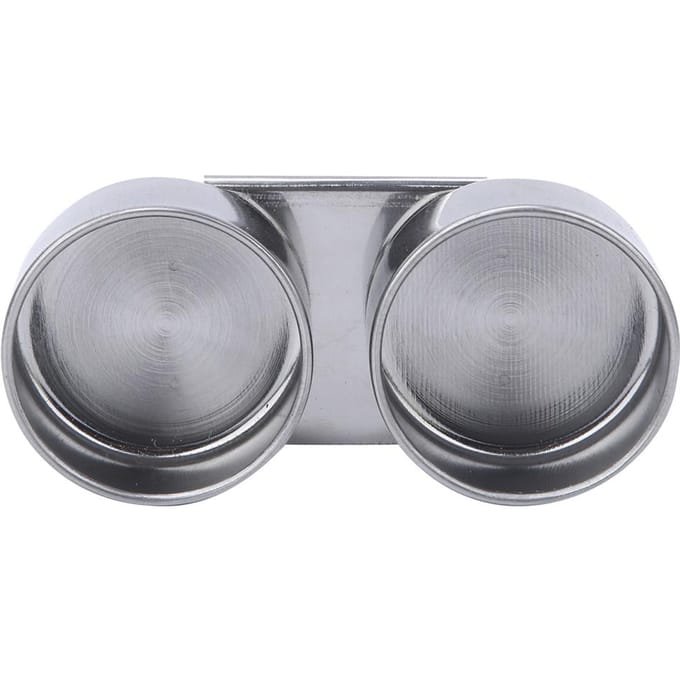 Pot à peinture à l'huile double en acier inoxydable avec couvercle gray