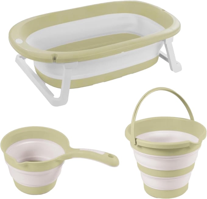 Dolu Eco Groen 3-delige Opvouwbare Badset 7272