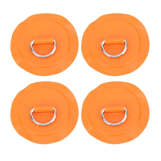 D-ring Patch Rond Lichtgewicht D-ring PVC Patch voor Opblaasbare Boot Surfplank Stand Up Paddleboard orange