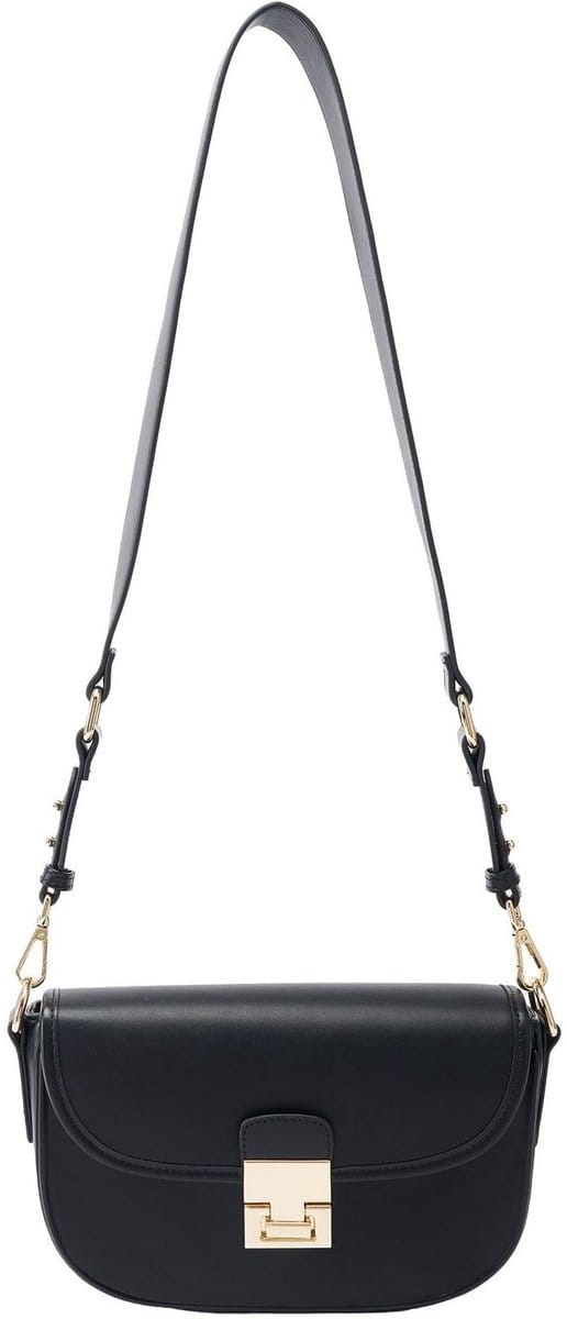 SEIDENFELT MANUFAKTUR Schoudertas Viiala Crossbody Black Zwart