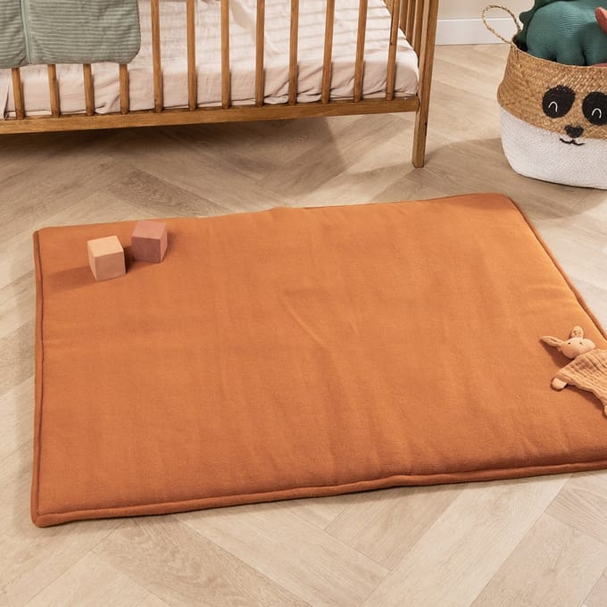 Little Olly Boxkleed - Lulu Terracotta - 100x100cm