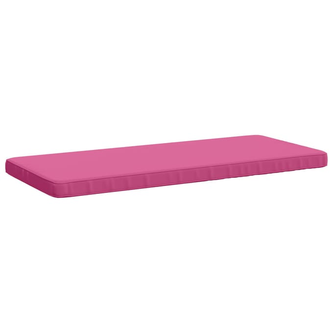 vidaXL - 1-delig - Bankkussen - VUGHT - 100% - Polyester - Roze - 120 - x - 50 - x - 5 - cm