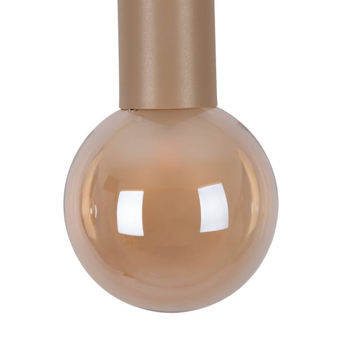 Näve Hanglamp Donika, 3-lamps, glas, bruin, amber, G9