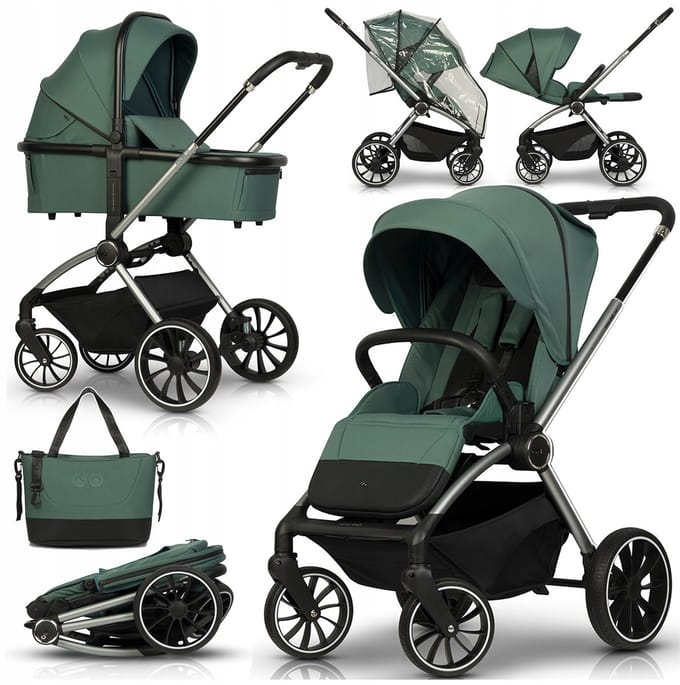 EasyGo Giro 3-in-1 Kinderwagen: Omkeerbaar Zitting & Reiswieg