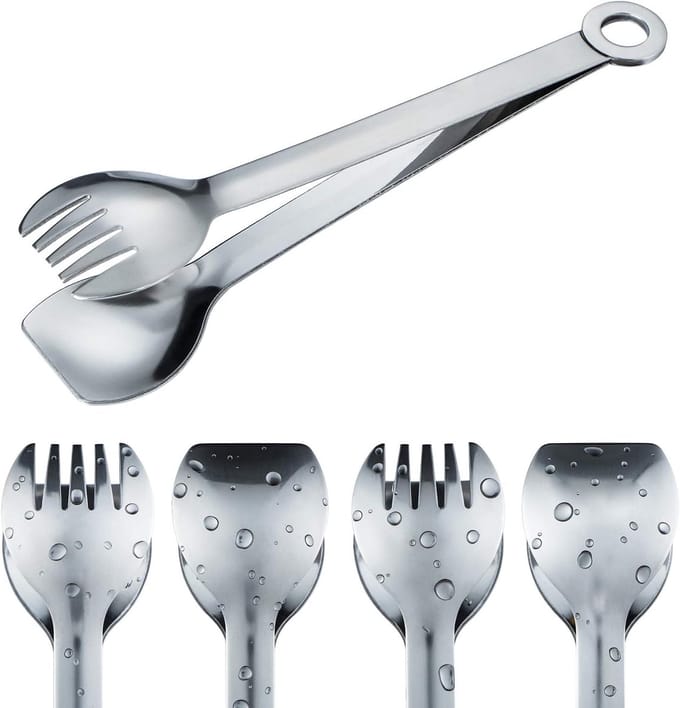 Set van 4 mini roestvrijstalen klemmen, 15,2 cm kleine multifunctionele serverklemmen